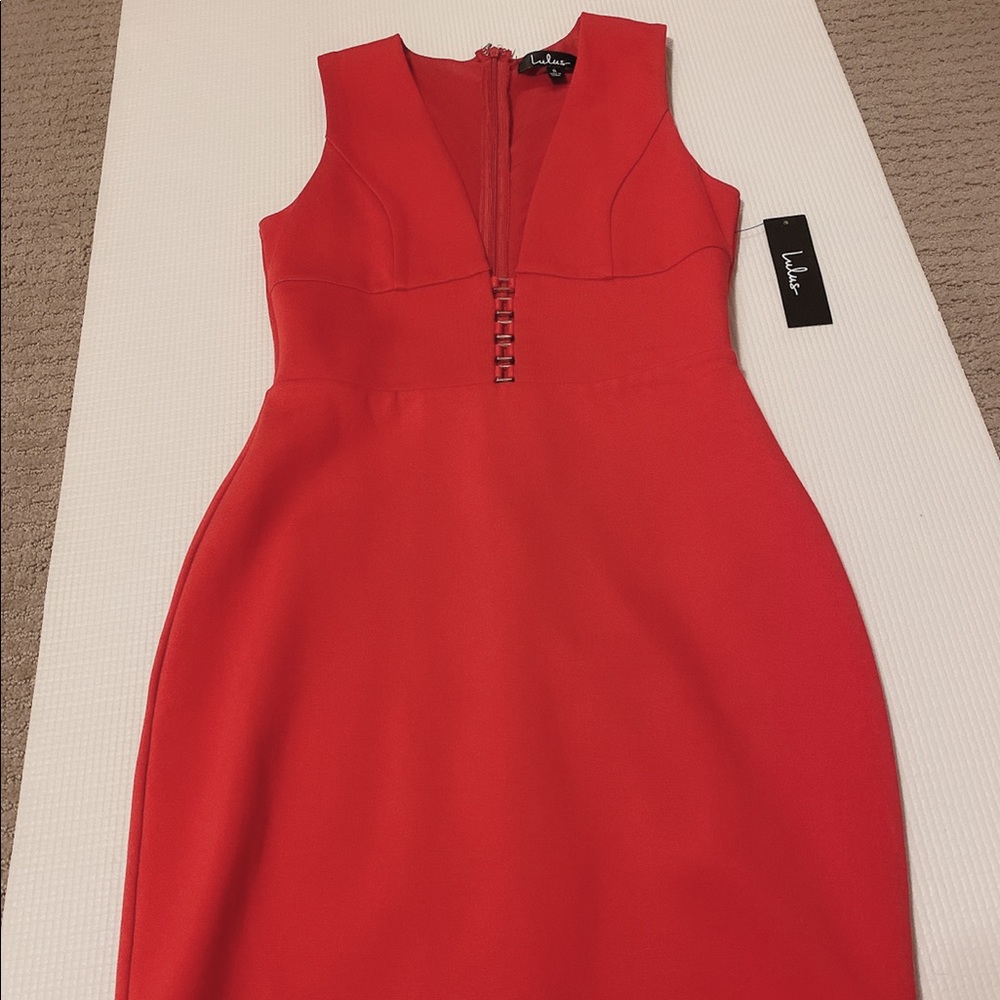 Lulus red mini dress